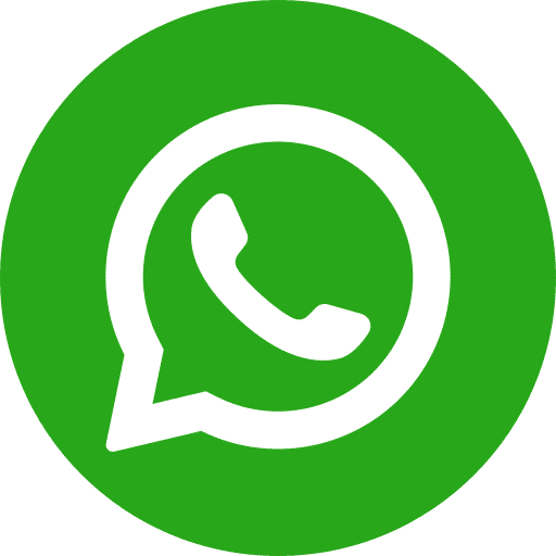 Icône de l'application de messagerie WhatsApp: un combiné téléphonique blanc stylisé dans une bulle de discussion sur fond vert vif.